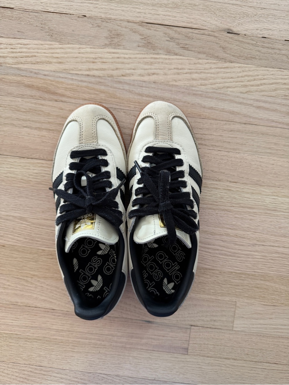 Adidas Samba OG shoes Cream White / Black Women's 5